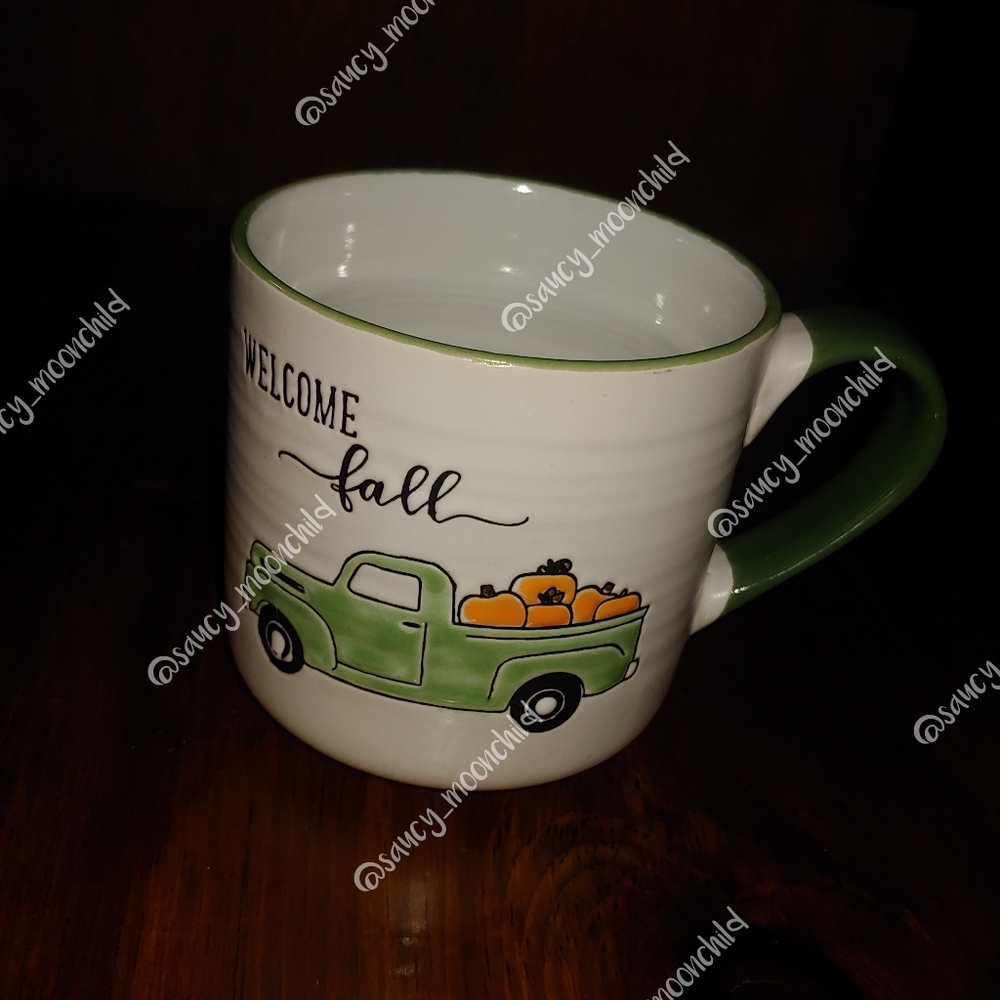 Primo Design | Fall Etched Coffee Tea Mug ☕